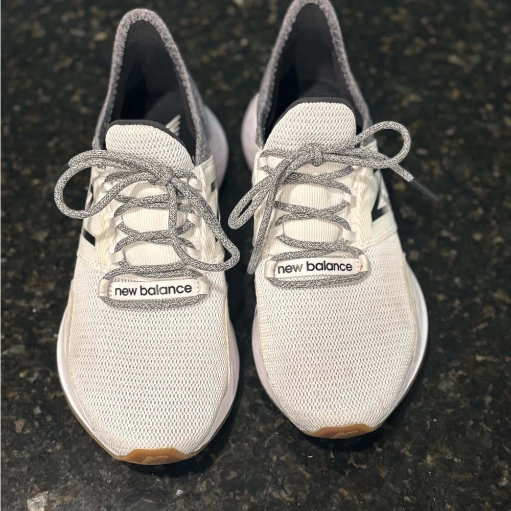 New Balance White and Gray Athletic Shoes